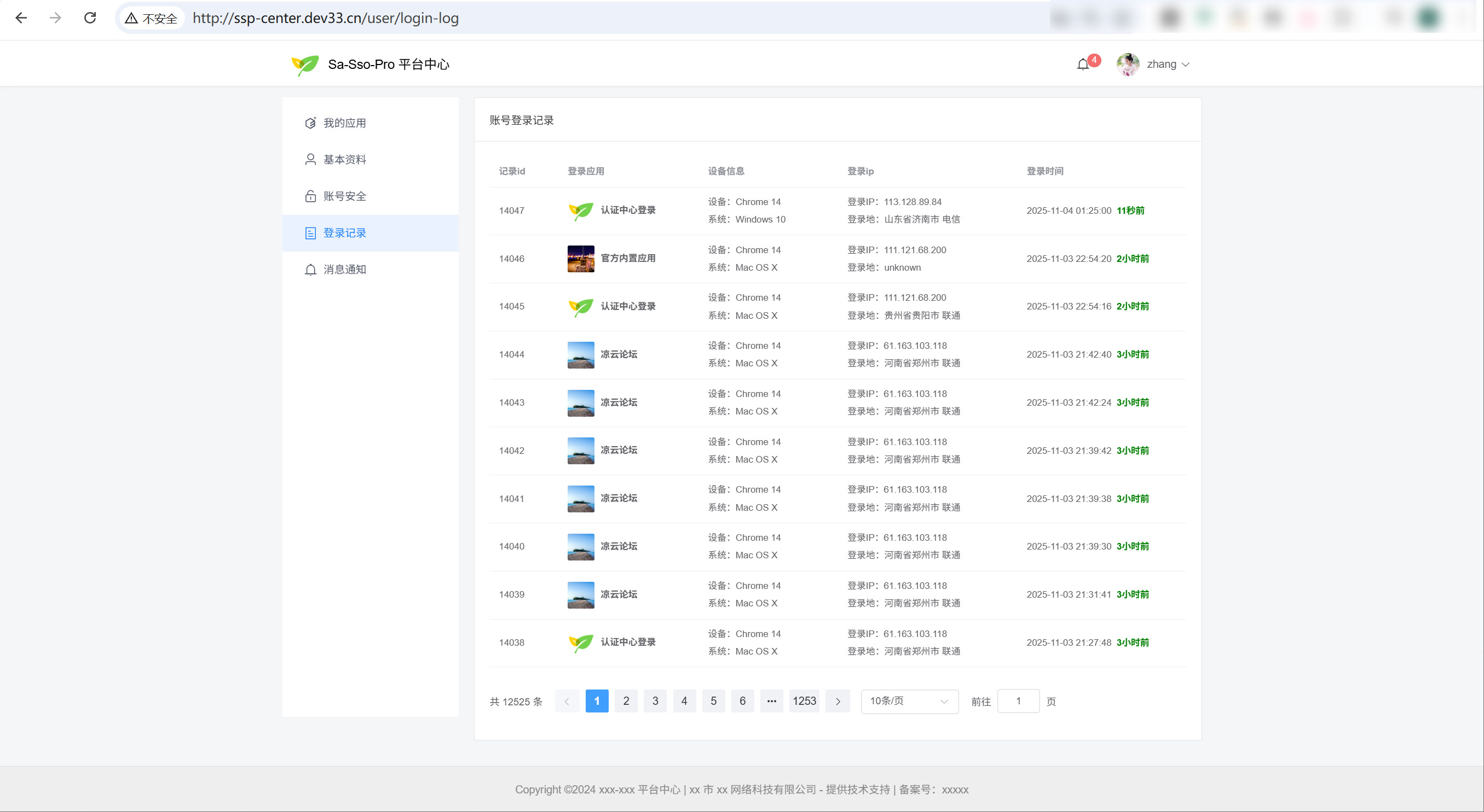 Sa-Pro 后台界面效果图 3