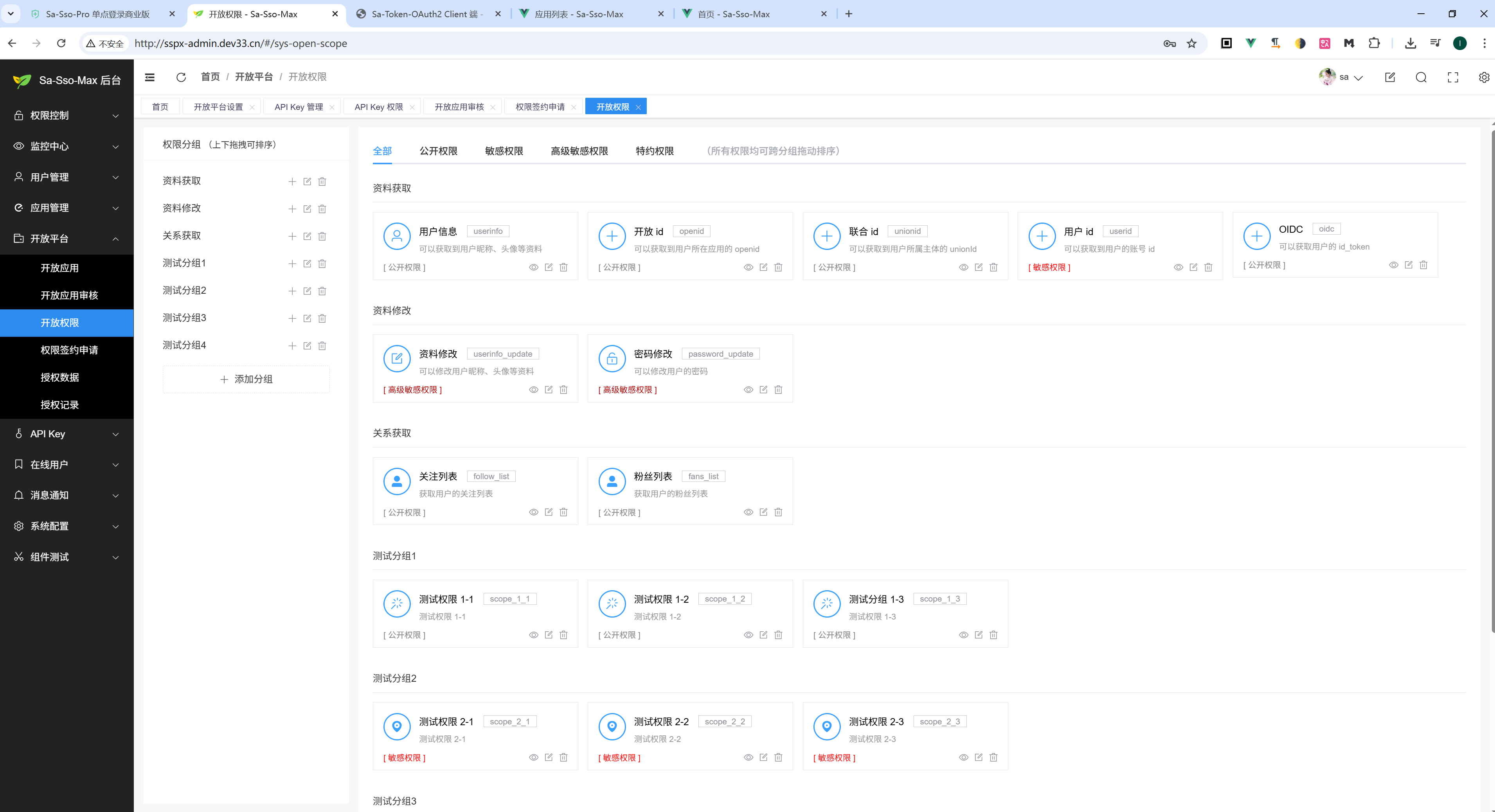 Sa-Max 后台界面效果图 6